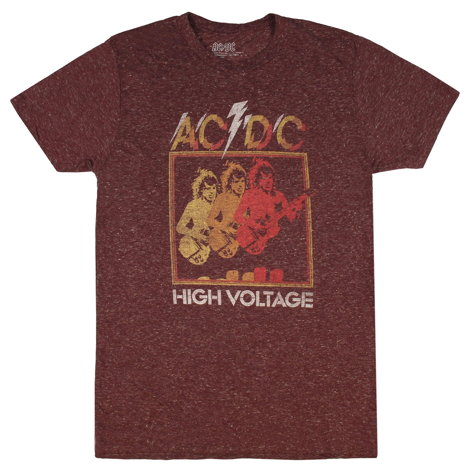 AC/DC Shirt Adult Men's High Voltage Angus Young Graphic Music Band T ...
