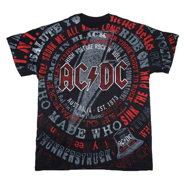 AC/DC - Songs Mens T Shirt - Walmart.com