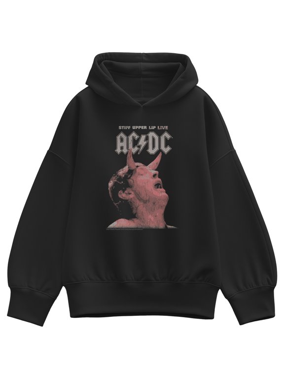- Stiff Upper Lip Women's Oversized Fleece Hoodie Sweatshirt