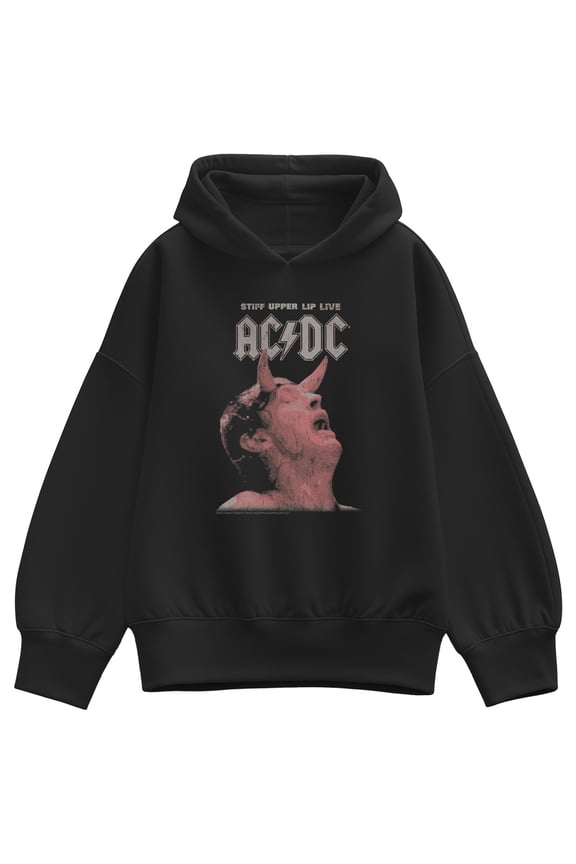 - Stiff Upper Lip - Women's Oversized Fleece Hoodie Sweatshirt