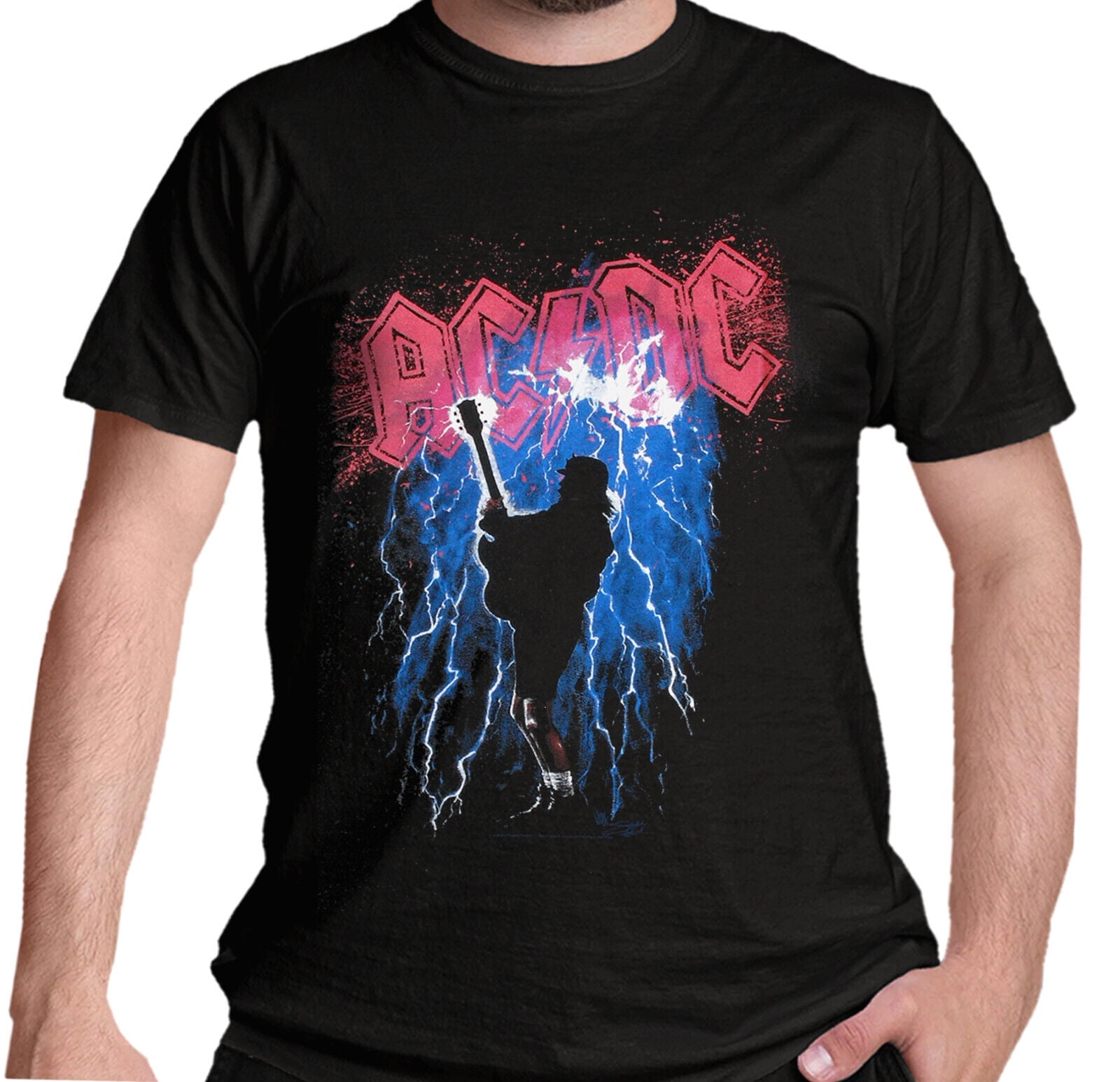 AC DC T Shirt Official Thunderstruck Logo Rock Band Album Fishwick Art ...