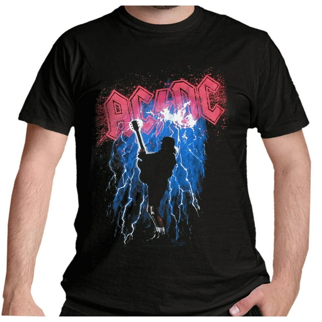 AC DC T Shirt Official Thunderstruck Logo Rock Band Album Fishwick Art
