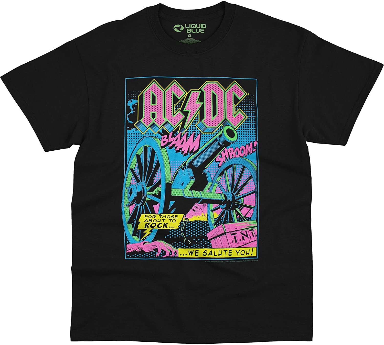 AC/DC - TNT Blacklight Mens T Shirt - Walmart.com