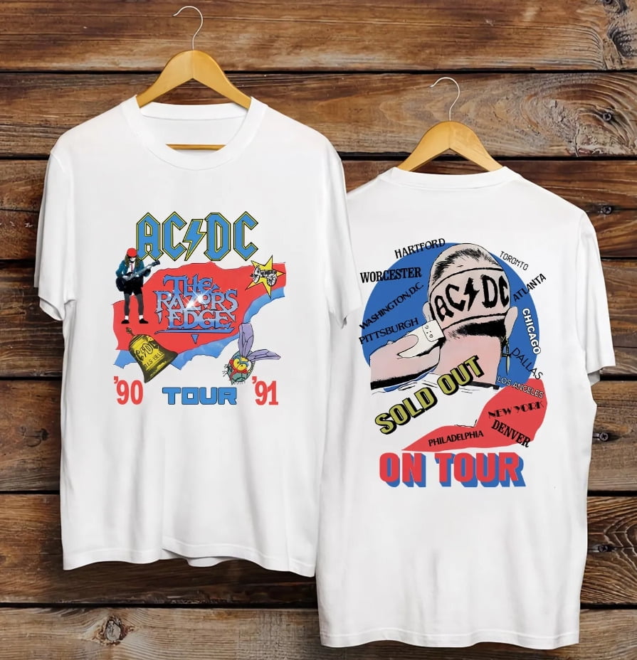 AC-DC The Razors Edge Tour 90-91 T-Shirt - Walmart.com