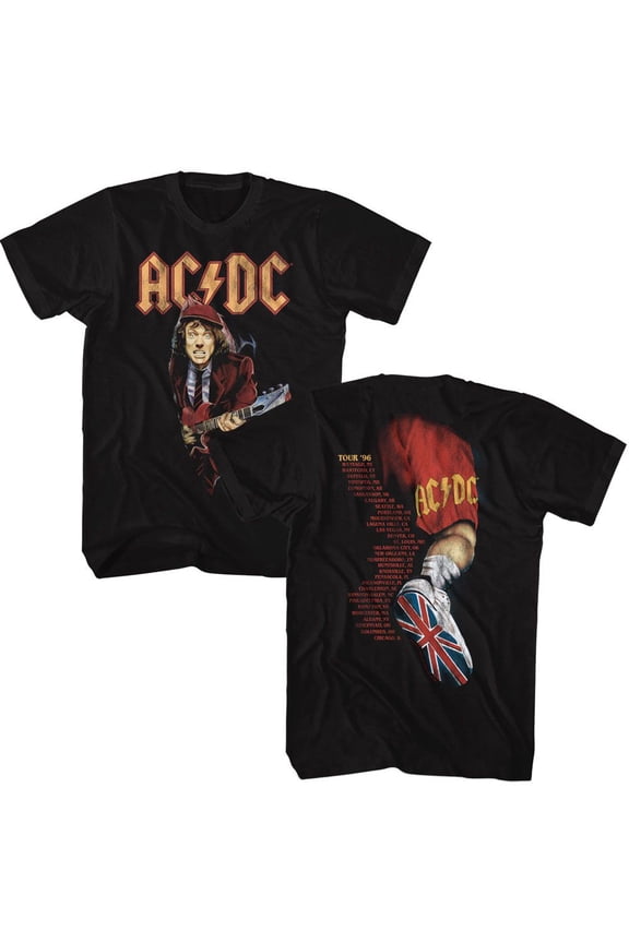AC/DC Tour 96 Black Adult T-Shirt ***F&B*** 2Xl