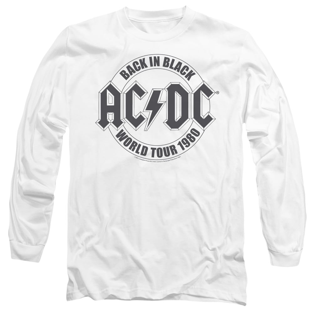 AC/DC Tour Emblem Unisex Adult Long-Sleeve T-Shirt White - Walmart.com