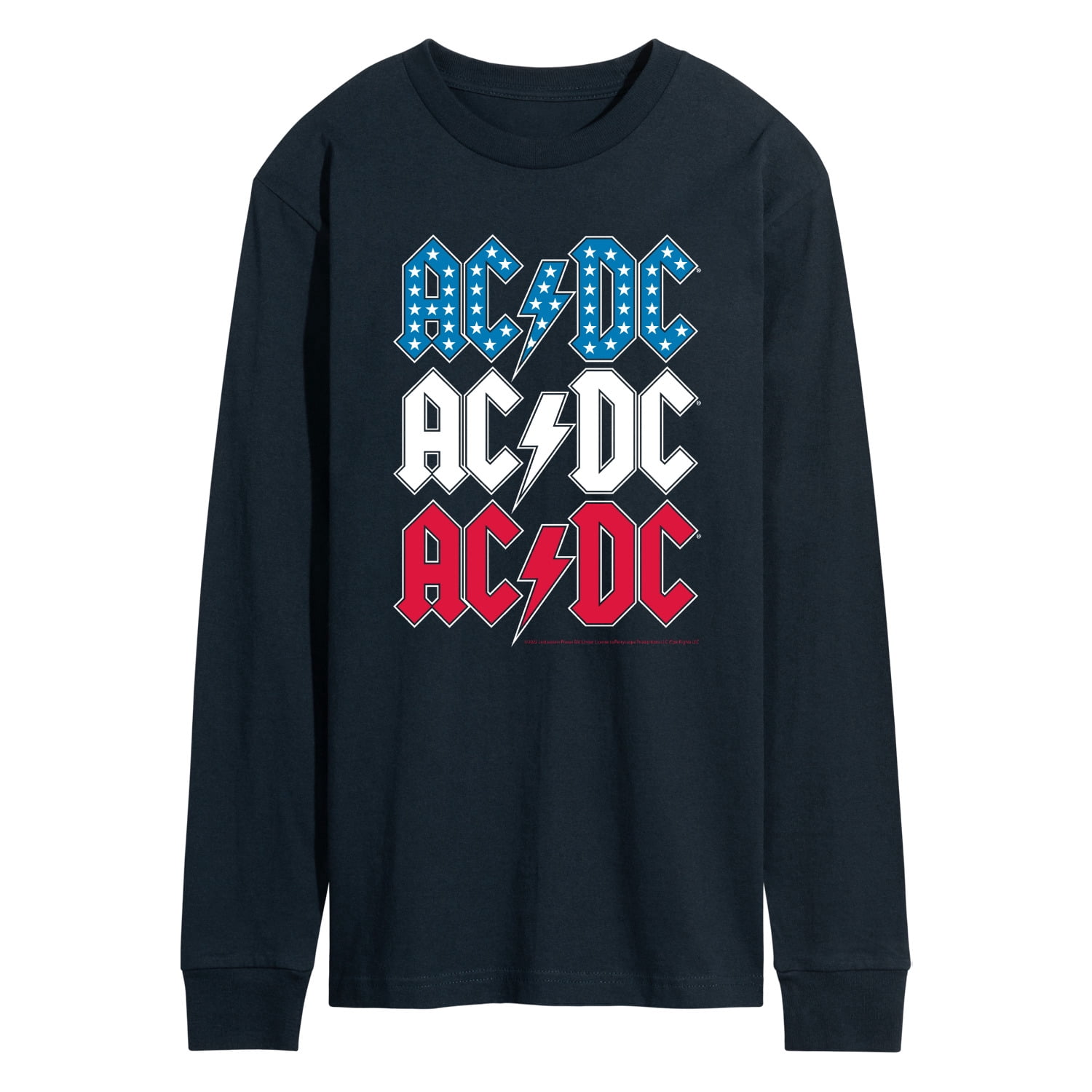 AC/DC - USA Stack - Men's Long Sleeve Graphic T-Shirt - Walmart.com