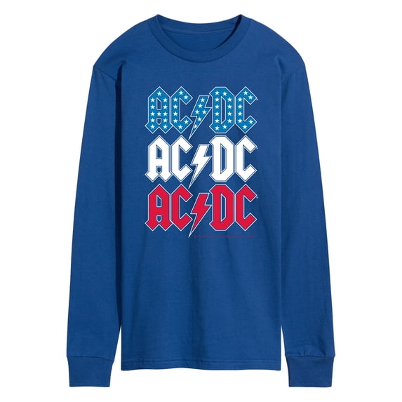 AC/DC - USA Stack - Men's Long Sleeve Graphic T-Shirt