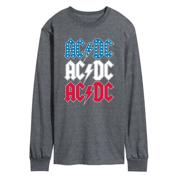 AC/DC - USA Stack - Men's Long Sleeve Graphic T-Shirt - Walmart.com