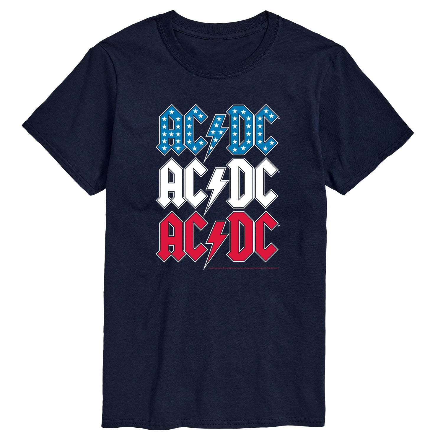 AC/DC - USA Stack - Men's Short Sleeve Graphic T-Shirt - Walmart.com