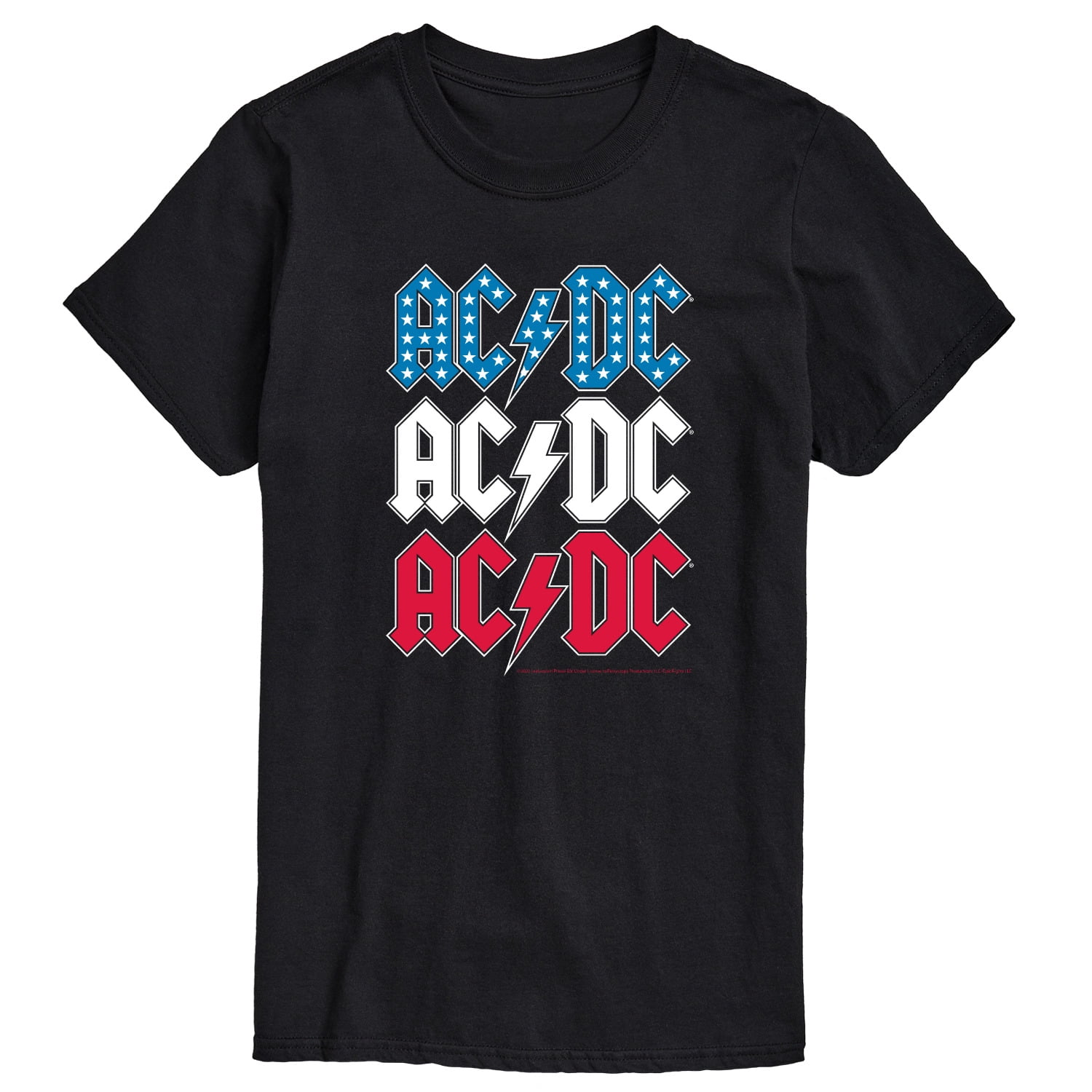 AC/DC - USA Stack - Men's Short Sleeve Graphic T-Shirt - Walmart.com