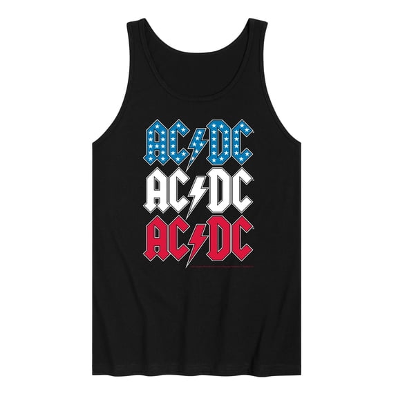 AC/DC - USA Stack - Men's Sleeveless Graphic Tank - Walmart.com