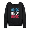 AC/DC - USA Stack - Women's French Terry Long Sleeve Pullover - Walmart.com