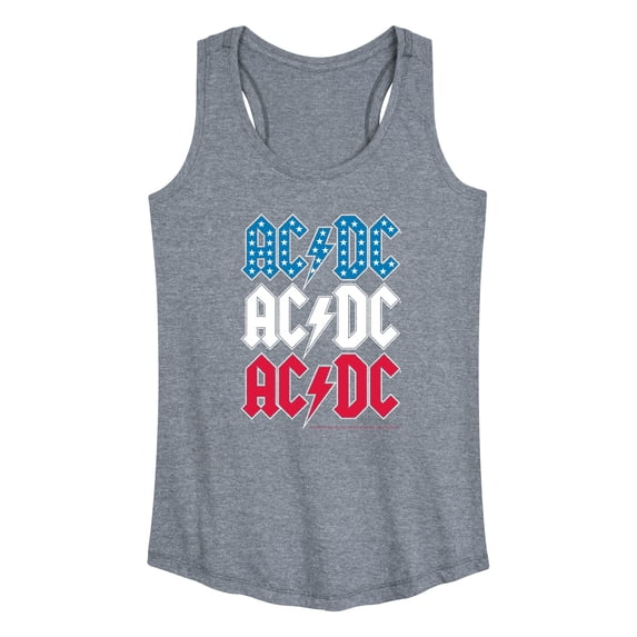 AC/DC - USA Stack - Women's Racerback Graphic Tank