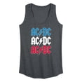 thumbnail image 1 of AC/DC - USA Stack - Women's Racerback Graphic Tank, 1 of 4
