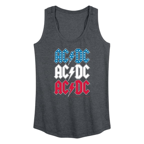 AC/DC - USA Stack - Women's Racerback Graphic Tank