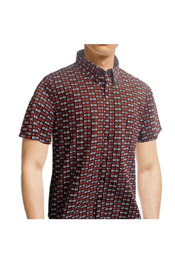 AC/DC Unisex Casual Shirt Logo (All Over Print) (Large)