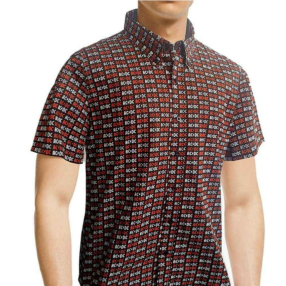AC/DC Unisex Casual Shirt Logo (All Over Print) (Large)