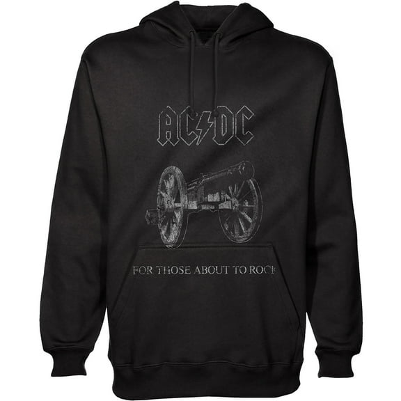 AC/DC Unisex Pullover Hoodie Sweatshirt About to Rock (Small)