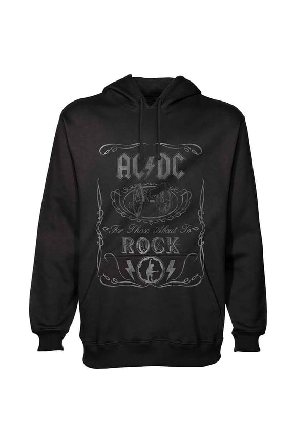 AC/DC Unisex Pullover Hoodie Sweatshirt Cannon Swig (Medium)