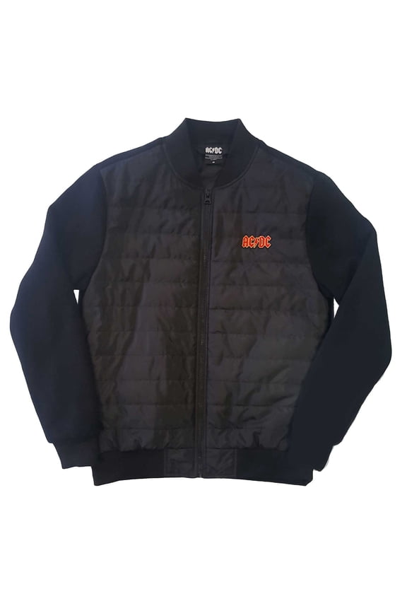 AC/DC Unisex Quilted Jacket Logo (Large)