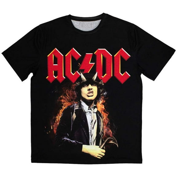 AC/DC Unisex Sublimation T-Shirt: Angus Highway To Hell (X-Large)
