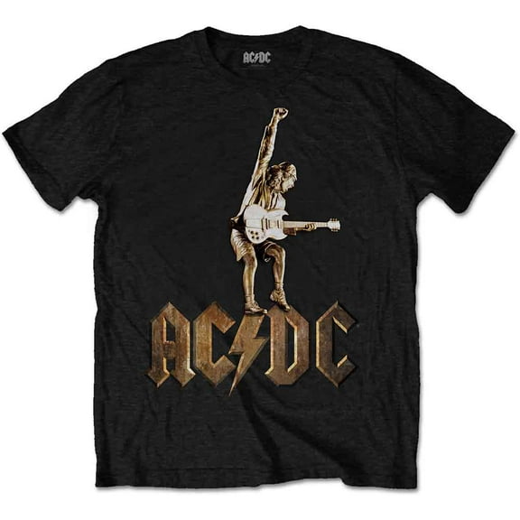 AC/DC Unisex T-Shirt Angus Statue (Large)