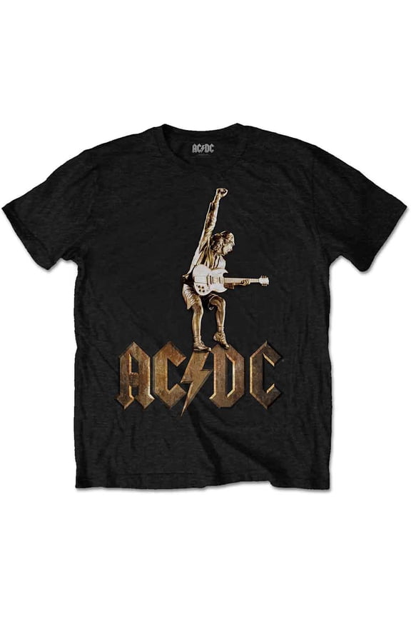 AC/DC Unisex T-Shirt Angus Statue (Medium)