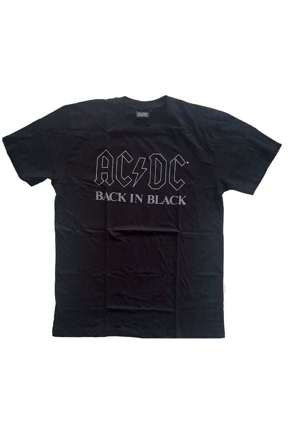 AC/DC Unisex T-Shirt Back In Black (Medium)