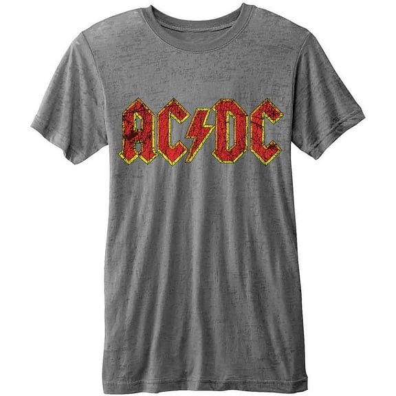 AC/DC Unisex T-Shirt: Classic Logo (Burnout) (XX-Large)