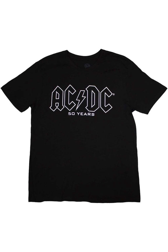 AC/DC Unisex T-Shirt: Logo History (Back Print)