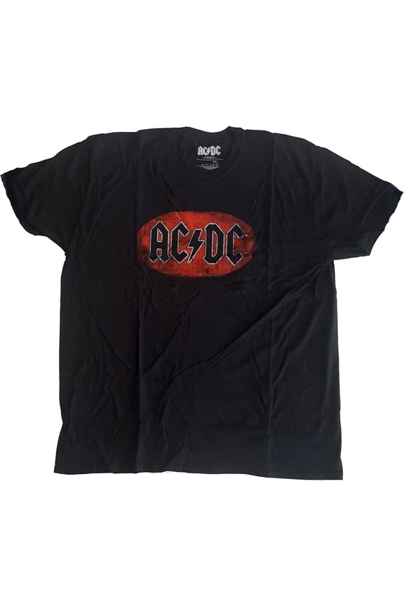 AC/DC Unisex T-Shirt Oval Logo Vintage (Medium)