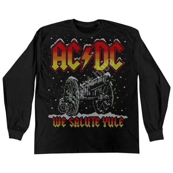 AC/DC - We Salute Yule Sweater Mens Long Sleeve T Shirt