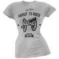 thumbnail image 1 of AC/DC Women's Juniors About To Rock Cannon Stars Short Sleeve T Shirt, 1 of 1