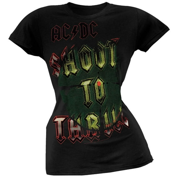 AC/DC Women's Juniors Shooters Short Sleeve T Shirt