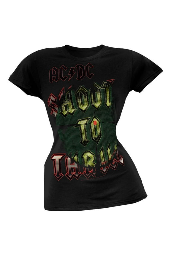 AC/DC Women's Juniors Shooters Short Sleeve T Shirt