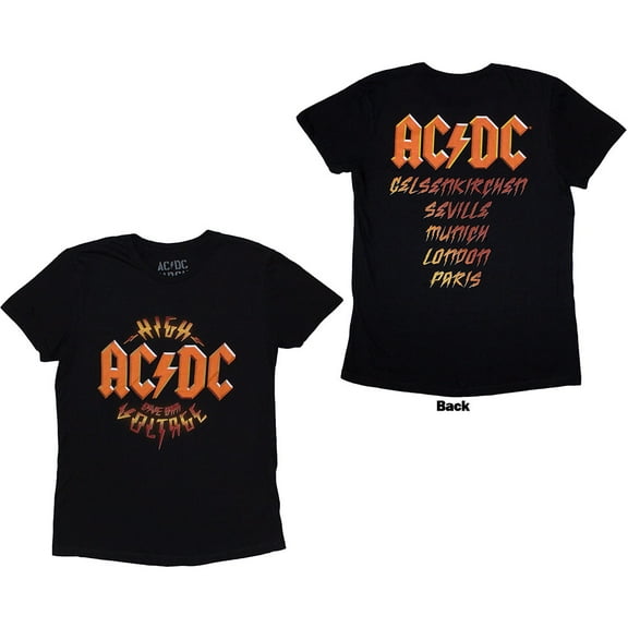 AC/DC Women's T-Shirt High Voltage Dive Bar (Back Print & Ex-Tour)