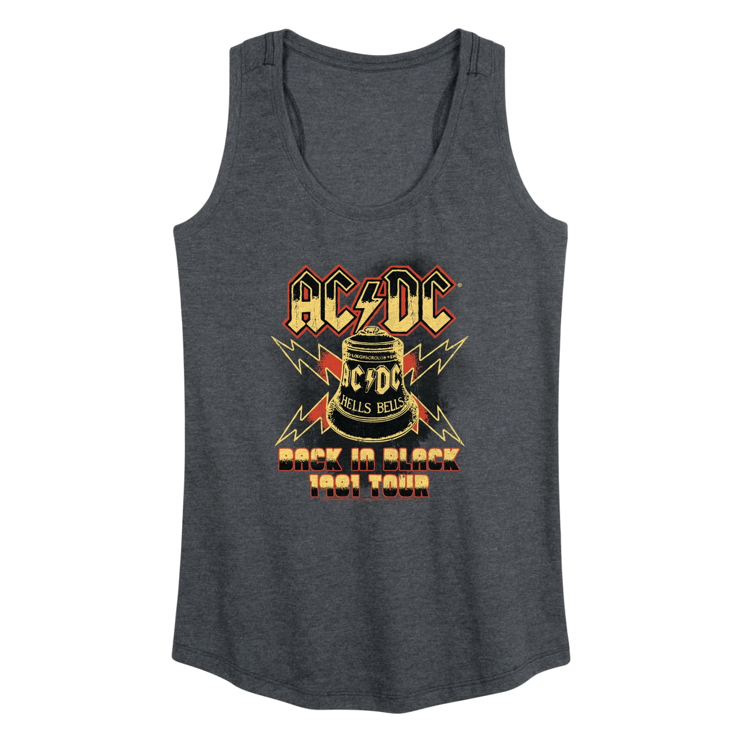 AC/DC - World Tour 1981 - Women's Racerback Graphic Tank - Walmart.com
