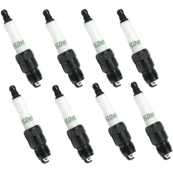 AC DELCO R43TS Spark Plug 8 Piece Set Kit for Chevy Ford GMC Pickup Truck V8