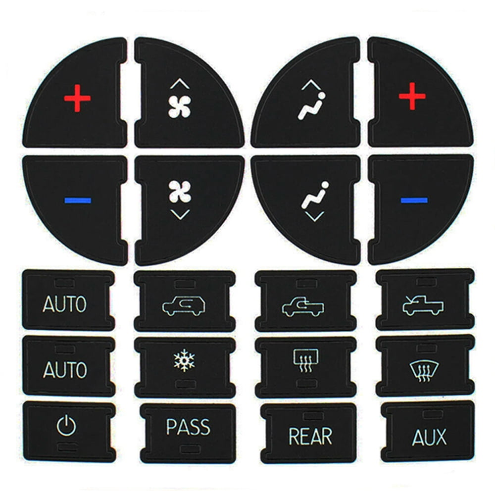 Car AC Dash Button Repair Kit Sticker Dash Board Decal for Buick