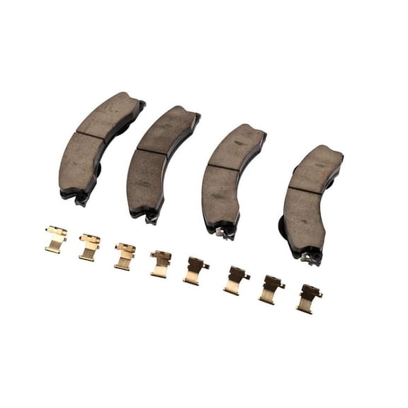 AC Delco GM Genuine Parts 171-1269 Rear Disc Brake Pad Set Fits select: 2008-2017 CHEVROLET EXPRESS G3500, 2008-2017 GMC SAVANA