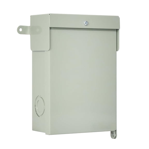 AC Disconnect Box Outdoor, 60 Amp 240 Volt 1 Phase, Waterproof Pull Out Switch Metal for Mini Split Air Conditioner, Home & Light Commercial HVAC Systems, Non-Fusible, UL Listed