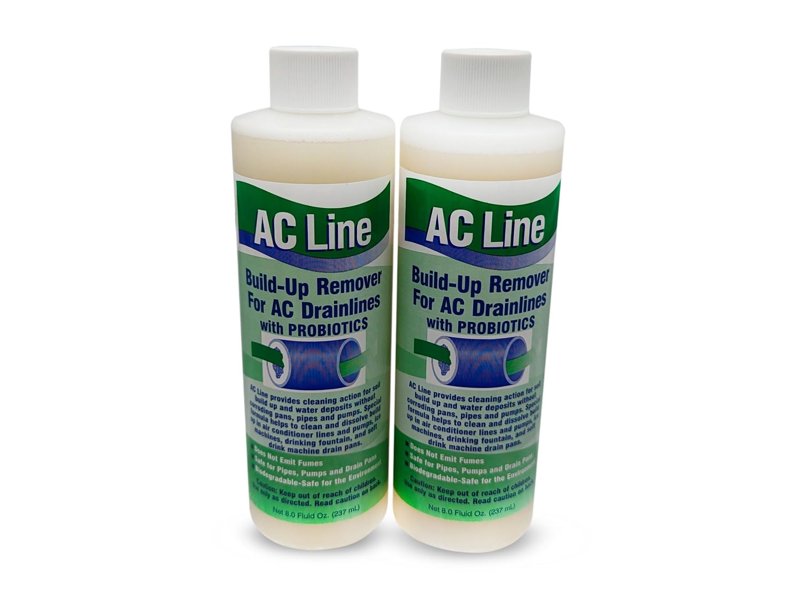 AC Drain Line Cleaner 2 Pack / 6 Month Supply Cleans HVAC drain