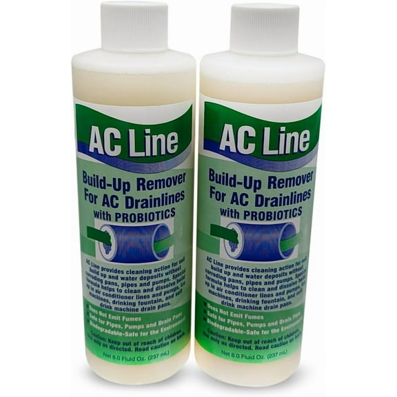 AC Drain Line Cleaner - 2 Pack - Cleans your AC drain line pipe to prevent clogs and backups