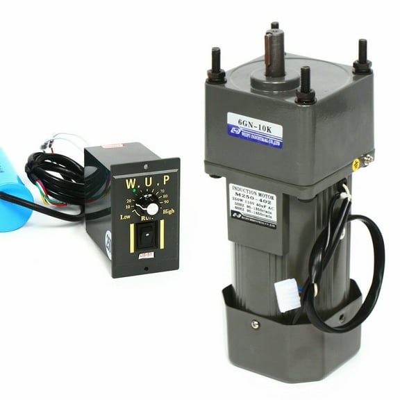 AC Gear Reduction Motor Electric Variable Speed Control Reversible 250W