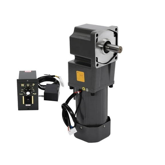 AC High Torque Motor,110V 200W Electric Gear Motor with Variable Speed Adjustable Controller Governor Geared Motor,90Right Angle Output,1:30K 45R/MIN 36NM