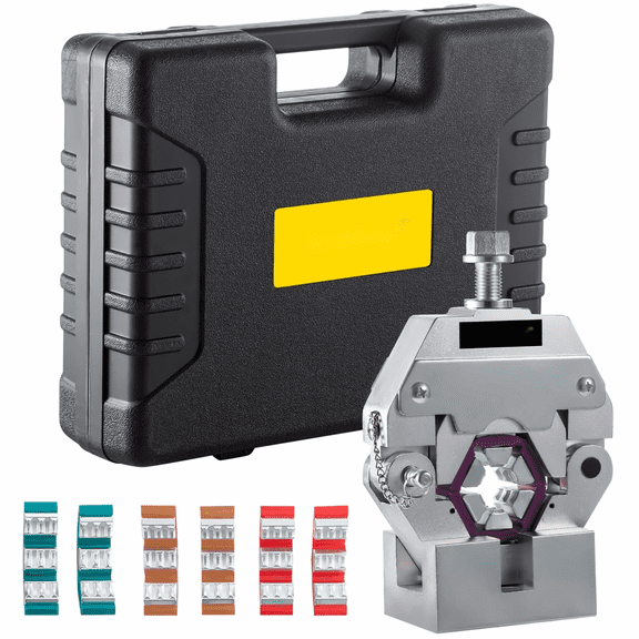 AC Hose Crimper Kit Manual 71550 - Hydra-Krimp A/C Repair Tool with 4 Dies #6 #8 #10 #12 - 5/16" to 5/8" Air Conditioning Hose Crimping Tool