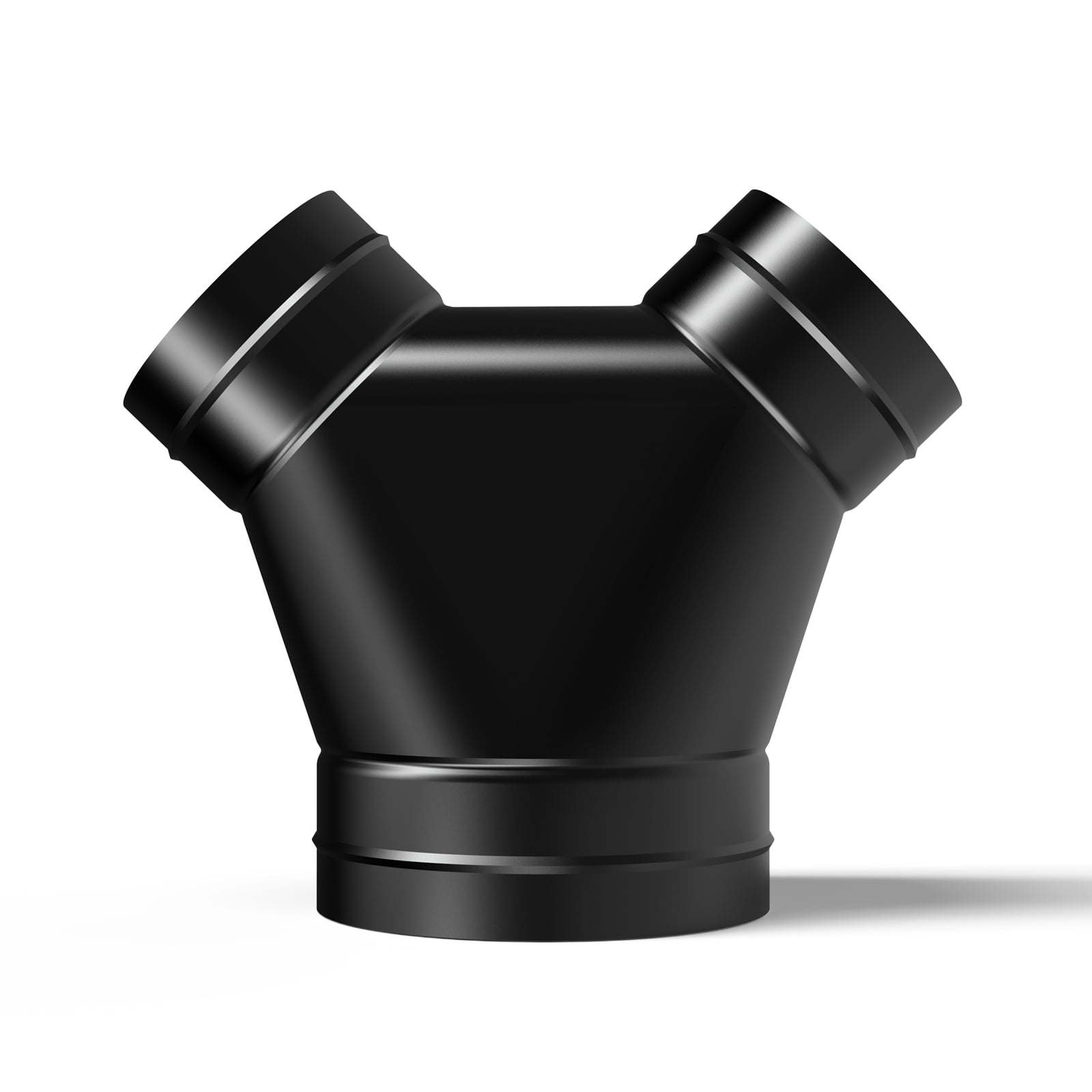 AC Infinity 3-Way Duct Splitter, 6" x 4" x 4" Exhaust Pipe Splitter Y Connector, Dryer Vent Hoses