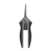 AC Infinity 6.6” Stainless Steel Curved Pruning Shear, Lightweight Ergonomic Design, Straight Precision Blades with Nonstick Teflon Coating for Gardening, Hydroponics, Grow Tents
