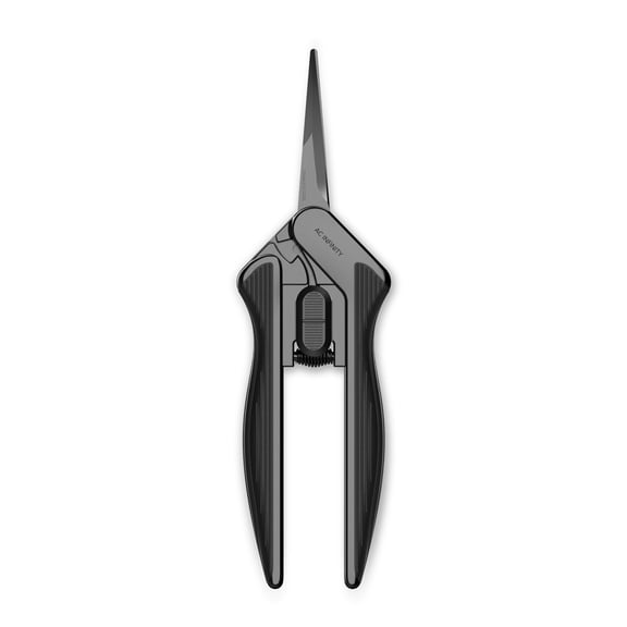AC Infinity 6.6 Stainless Steel Pruning Shear, Lightweight Ergonomic Design, Straight Precision Blades with Nonstick Teflon Coating for Gardening, Hydroponics, Grow Tents